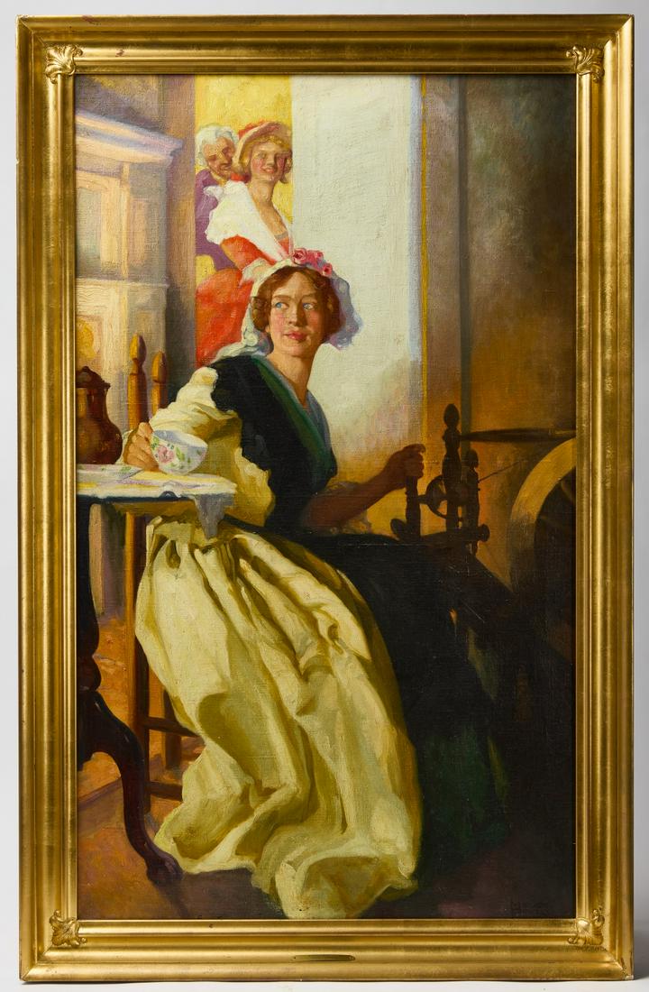 Marion Powers - Woman at Spinning Wheel (1 of 3)