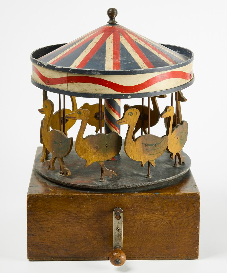 Carved Merry-Go-Round Toy (1 of 4)