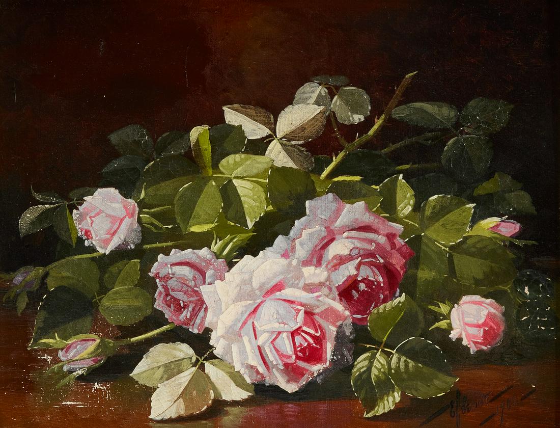 Edward C Leavitt - Still Life with Roses (1 of 4)