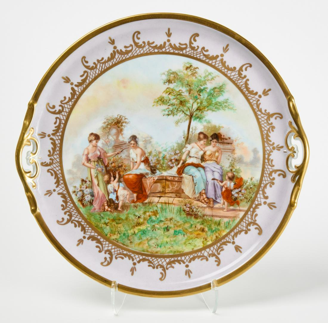 Royal Vienna Painted Porcelain Platter (1 of 4)