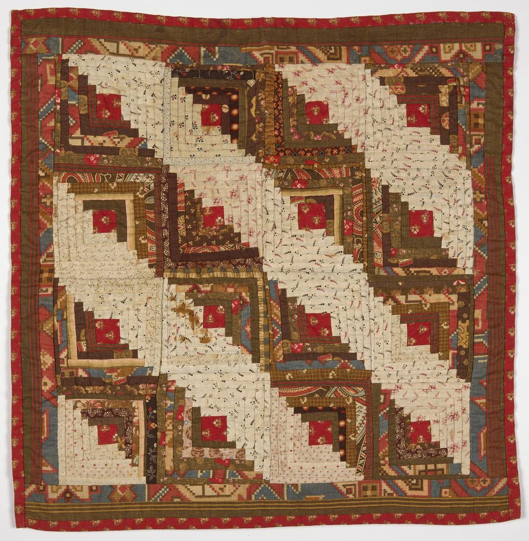 Shadow And Light Log Cabin Crib Quilt
