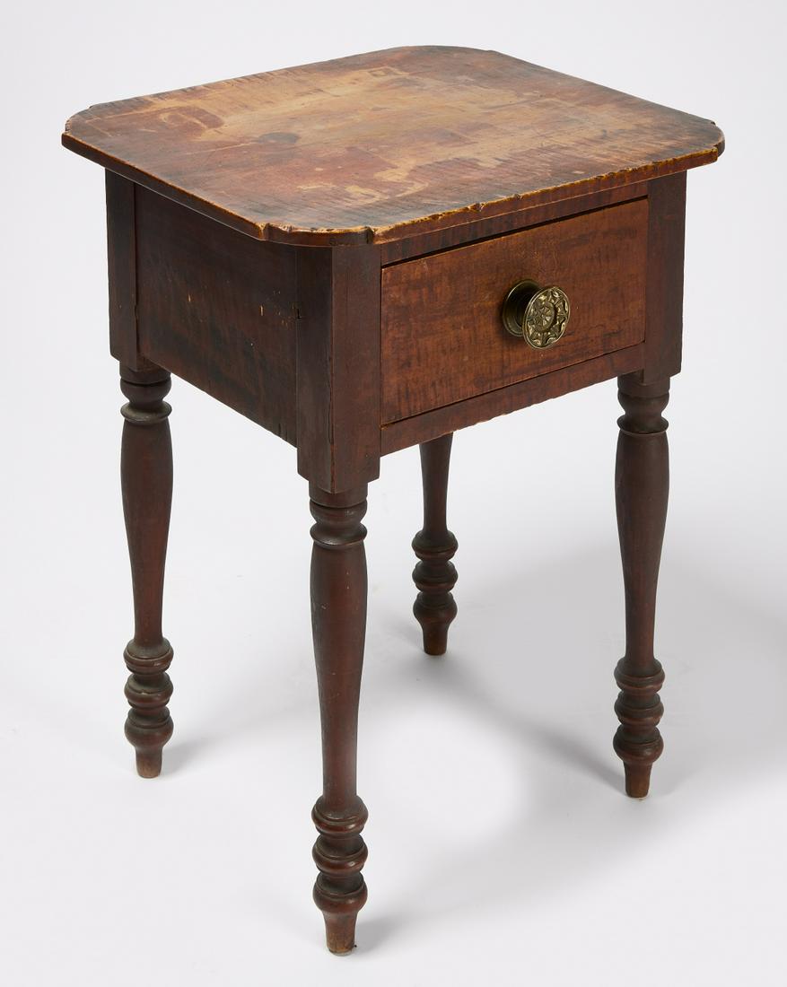 Tiger Maple Stand with Drawer (1 of 2)