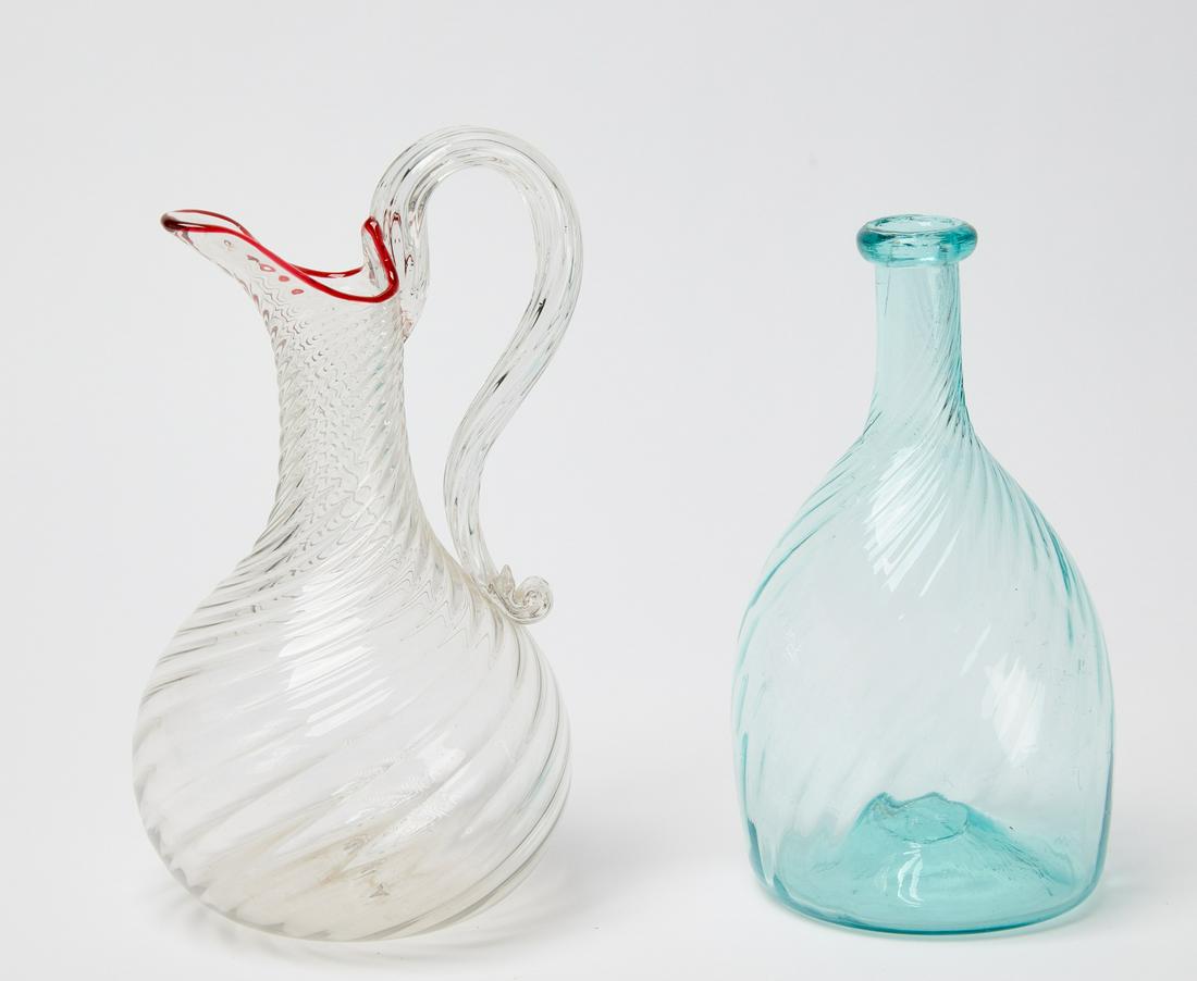 Antique Pitcher and Glass Bottle (1 of 3)