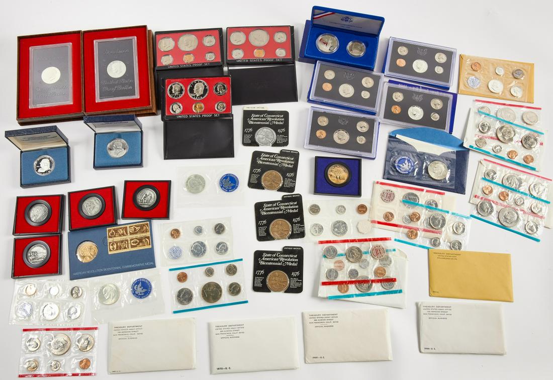 Lot of Numismatic Material, Medals and Mint Sets (1 of 4)