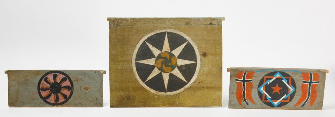 Three Painted Box Lids (1 of 5)
