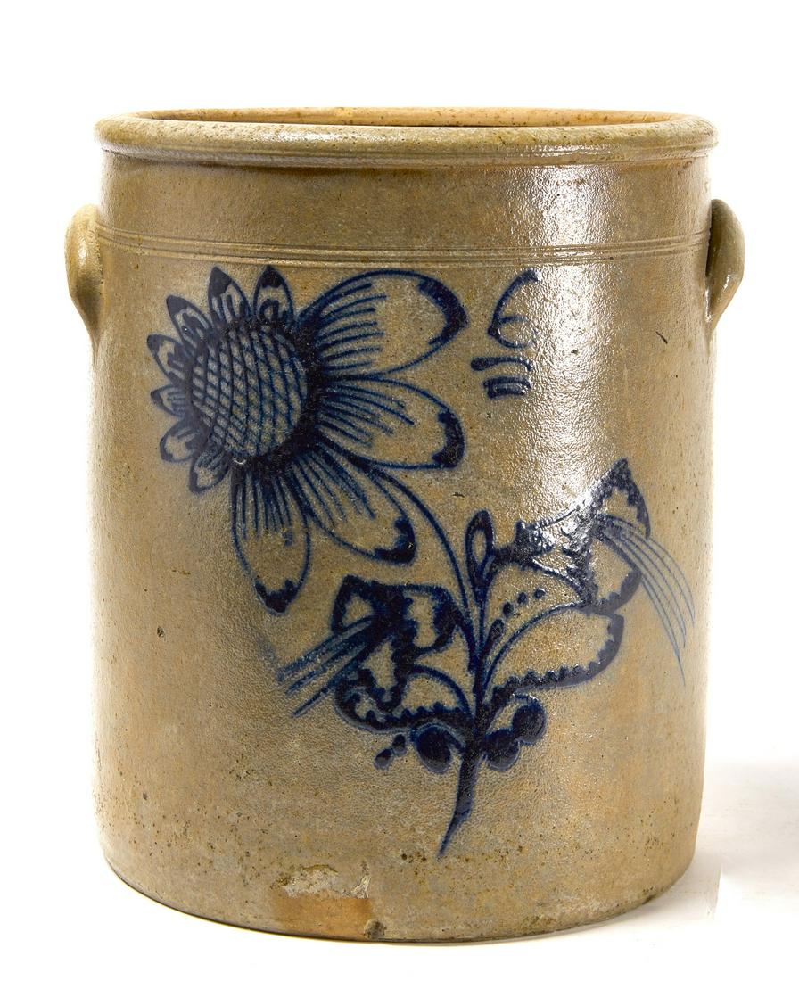 Stoneware Crock with Sunflower (1 of 5)