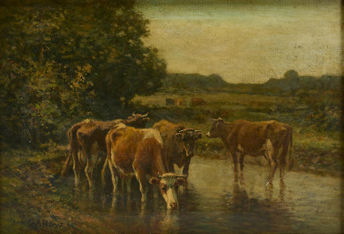 George Arthur Hays - Painting of Cows (1 of 4)
