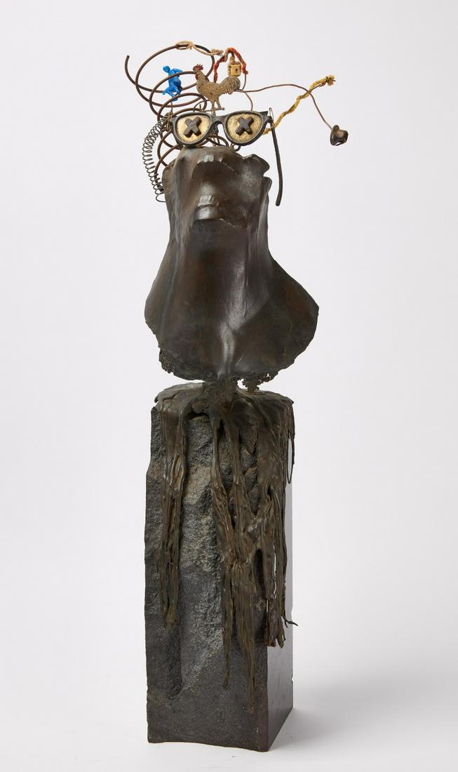 Sculpture of Head with Glasses (1 of 4)