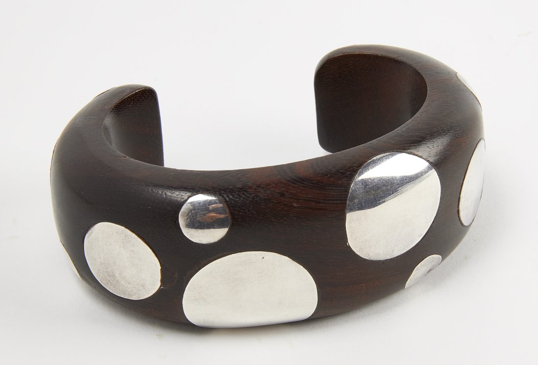William Spratling Wood & Silver Bracelet (1 of 2)