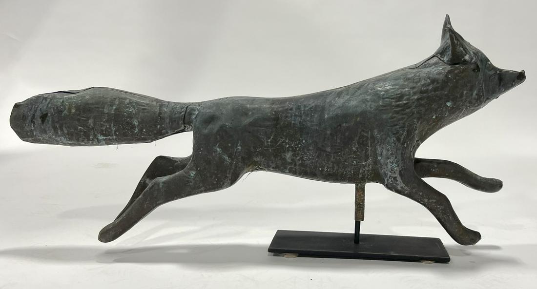 Vintage Copper Fox Weathervane (1 of 3)