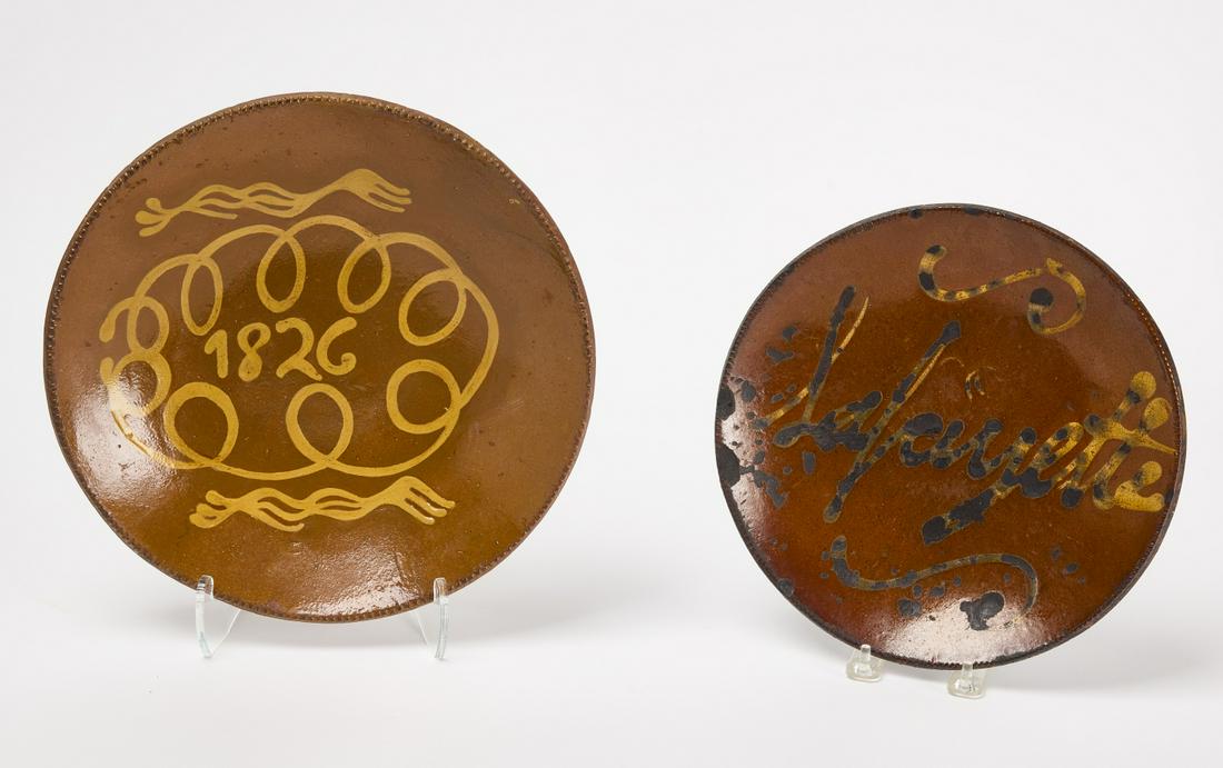 Two Redware Plates (1 of 2)