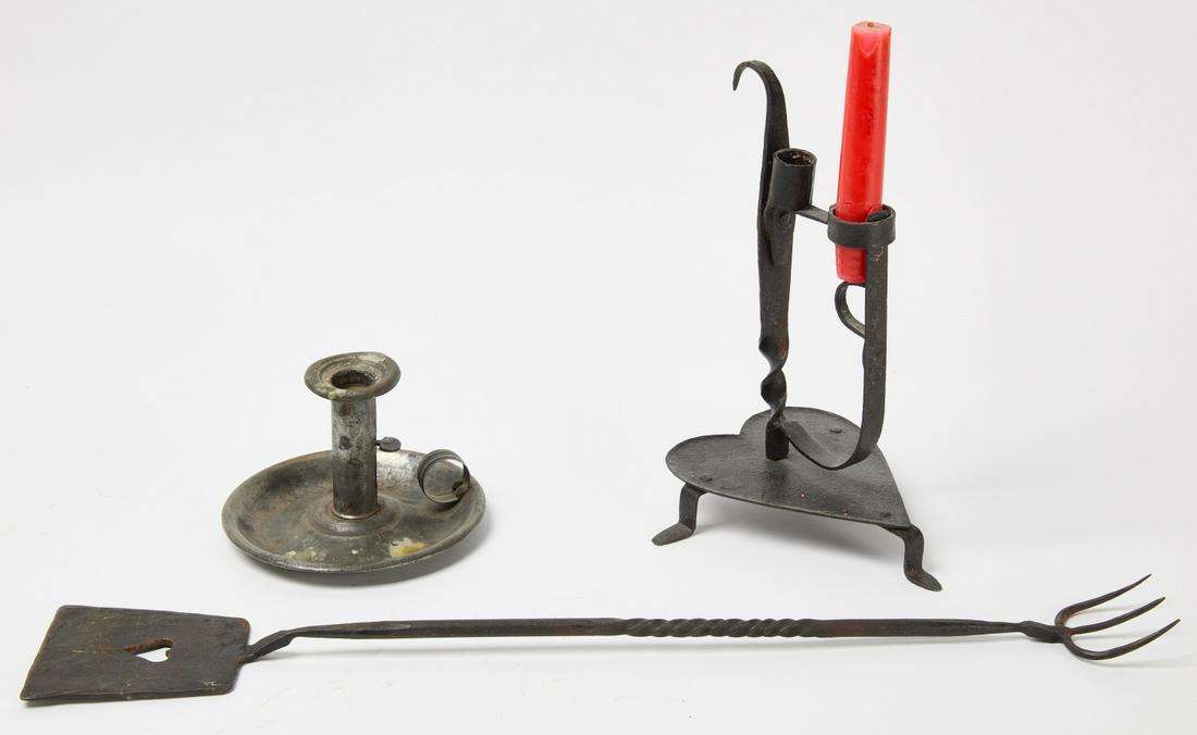 Iron Spatula w/ Heart & 2 Candleholders (1 of 3)