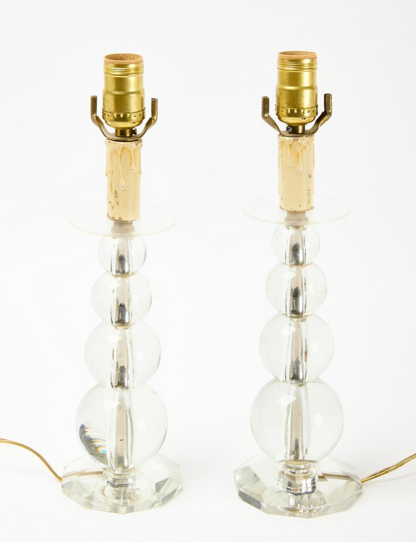 Pair of Glass Lamps (1 of 3)
