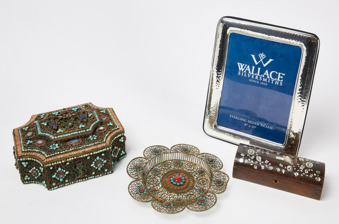 Lot of Silver and Pearl Inlay Items (1 of 3)