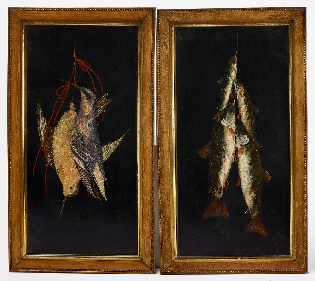 Pair of Fish and Bird Portraits (1 of 4)