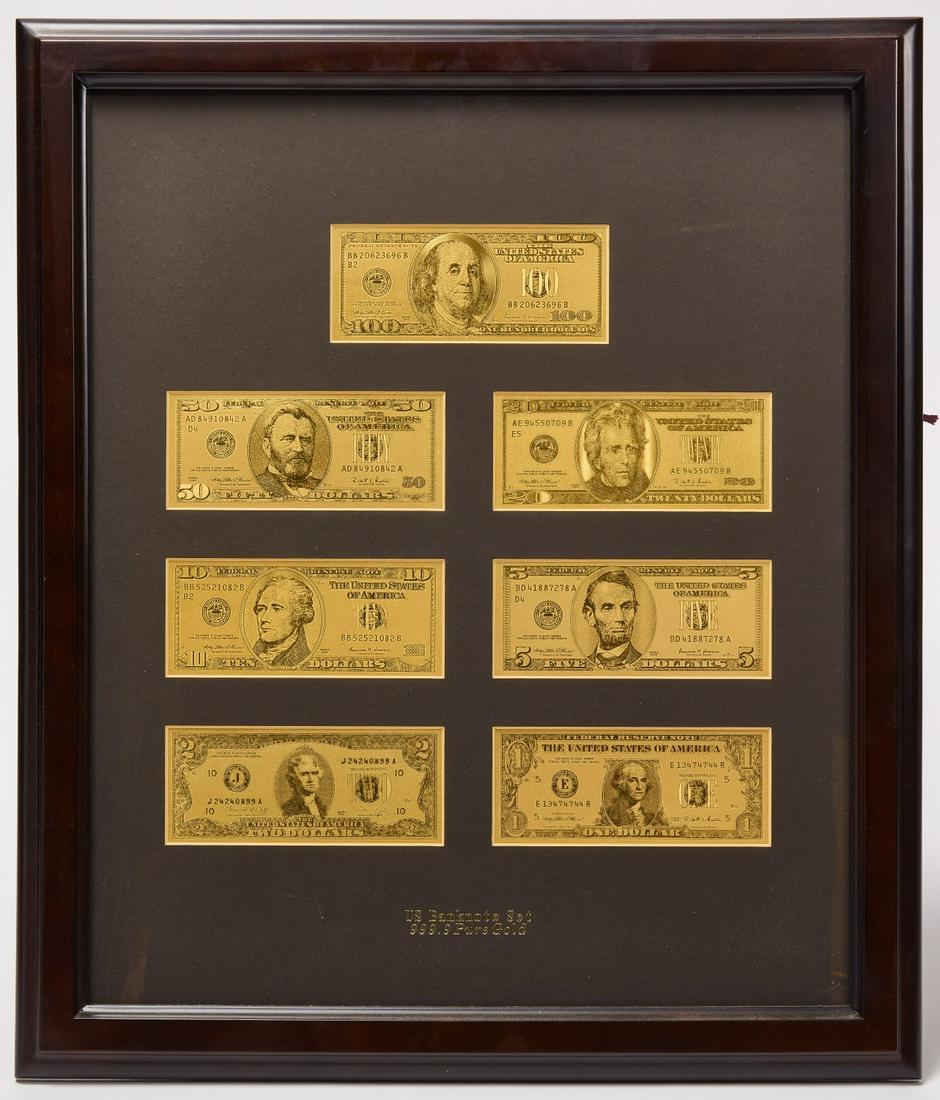 Pure Gold Bank Note Set (1 of 1)