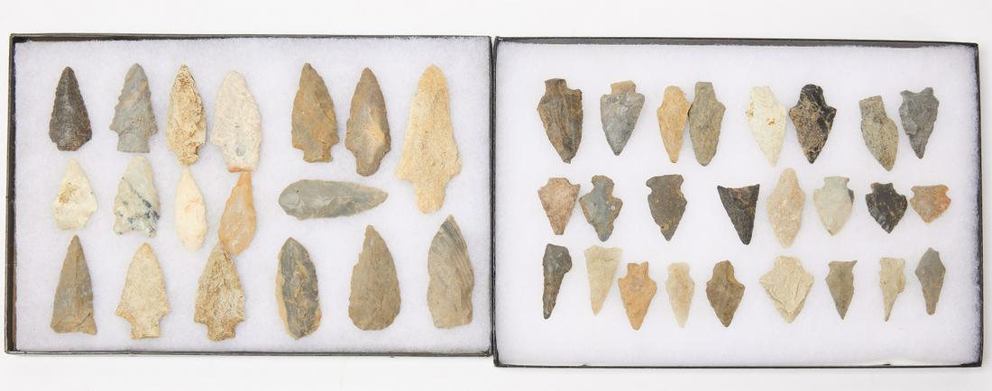 43 Native American Arrow Heads (1 of 1)