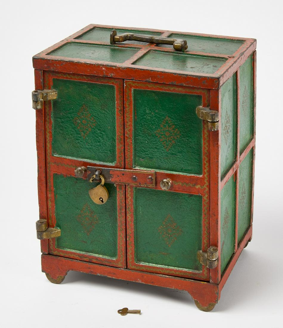 Green and Red Painted Safe (1 of 5)