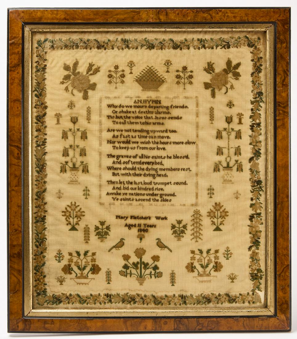 Needlework Sampler - Mary Fletcher (1 of 3)