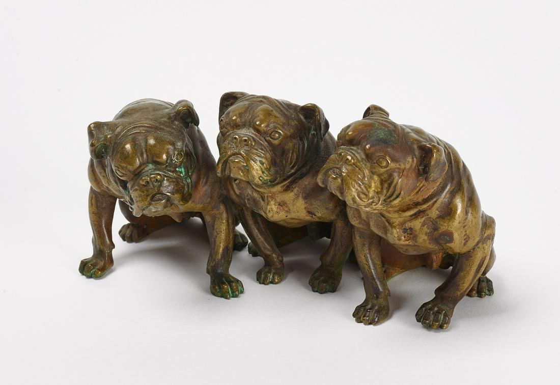 Bronze Bull Dog Trio (1 of 4)