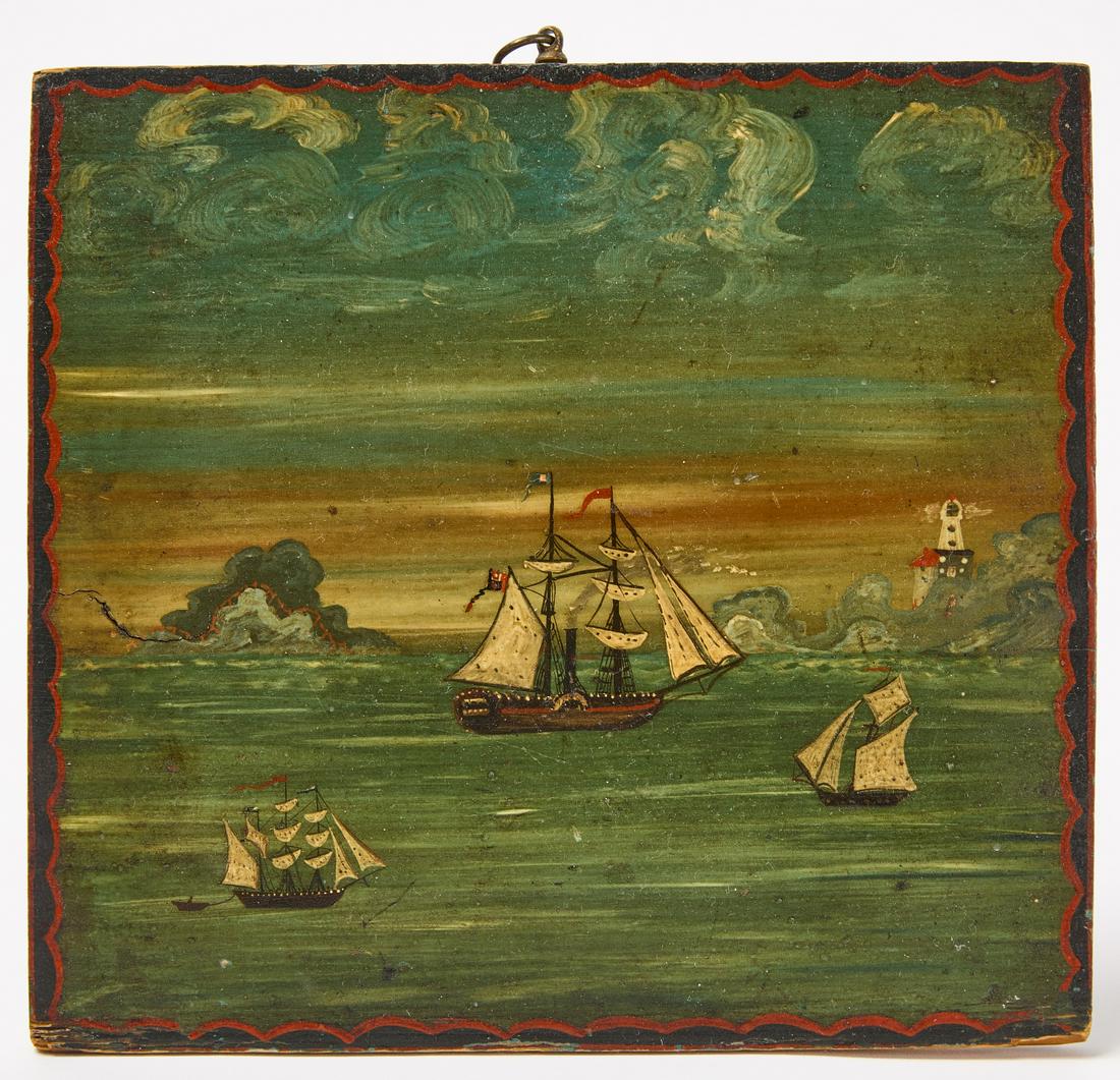 Folk Art Harbor Scene (1 of 4)