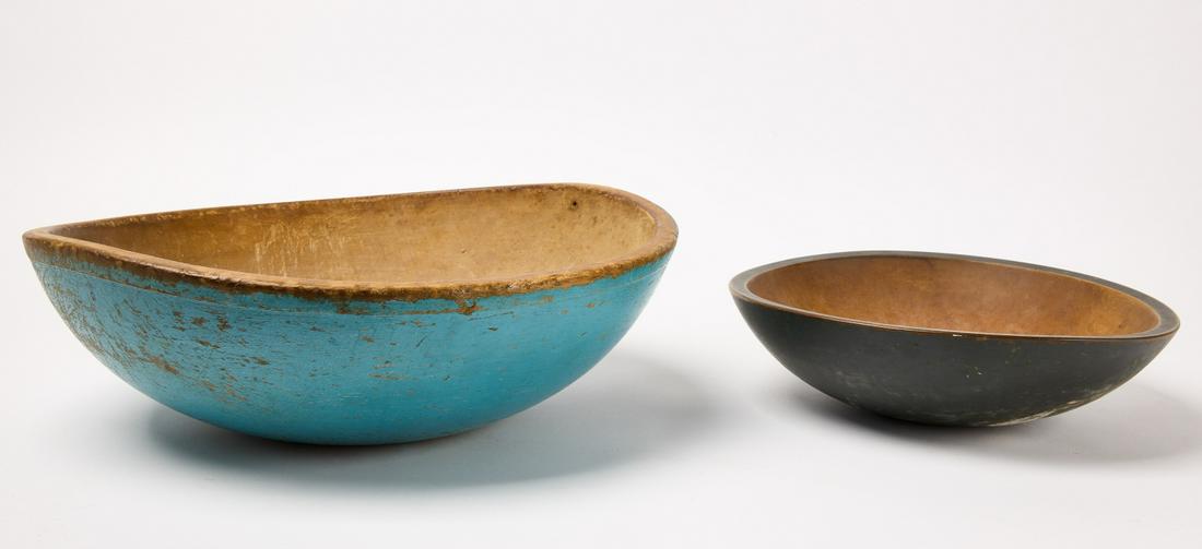 Two Turned and Painted Bowls (1 of 3)