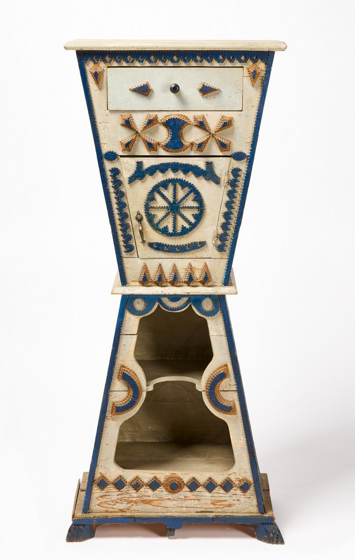 Tramp Art Pedestal (1 of 6)