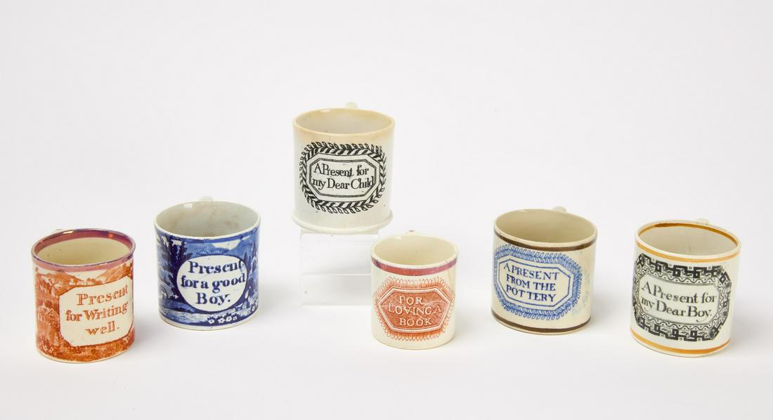 Six Transfer Child's Mugs (1 of 2)