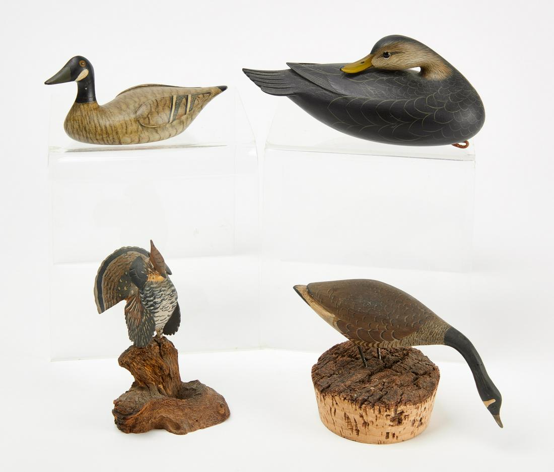 Four Miniature Carved Birds (1 of 3)