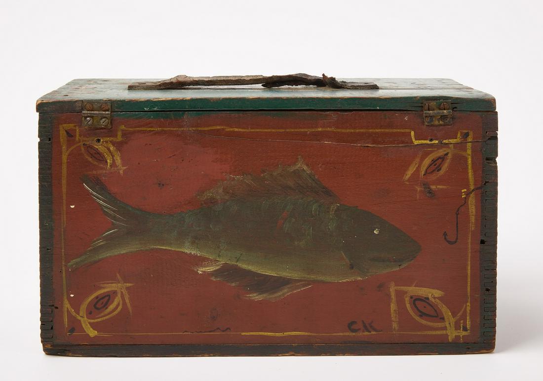Folk Painted Tackle Box (1 of 6)