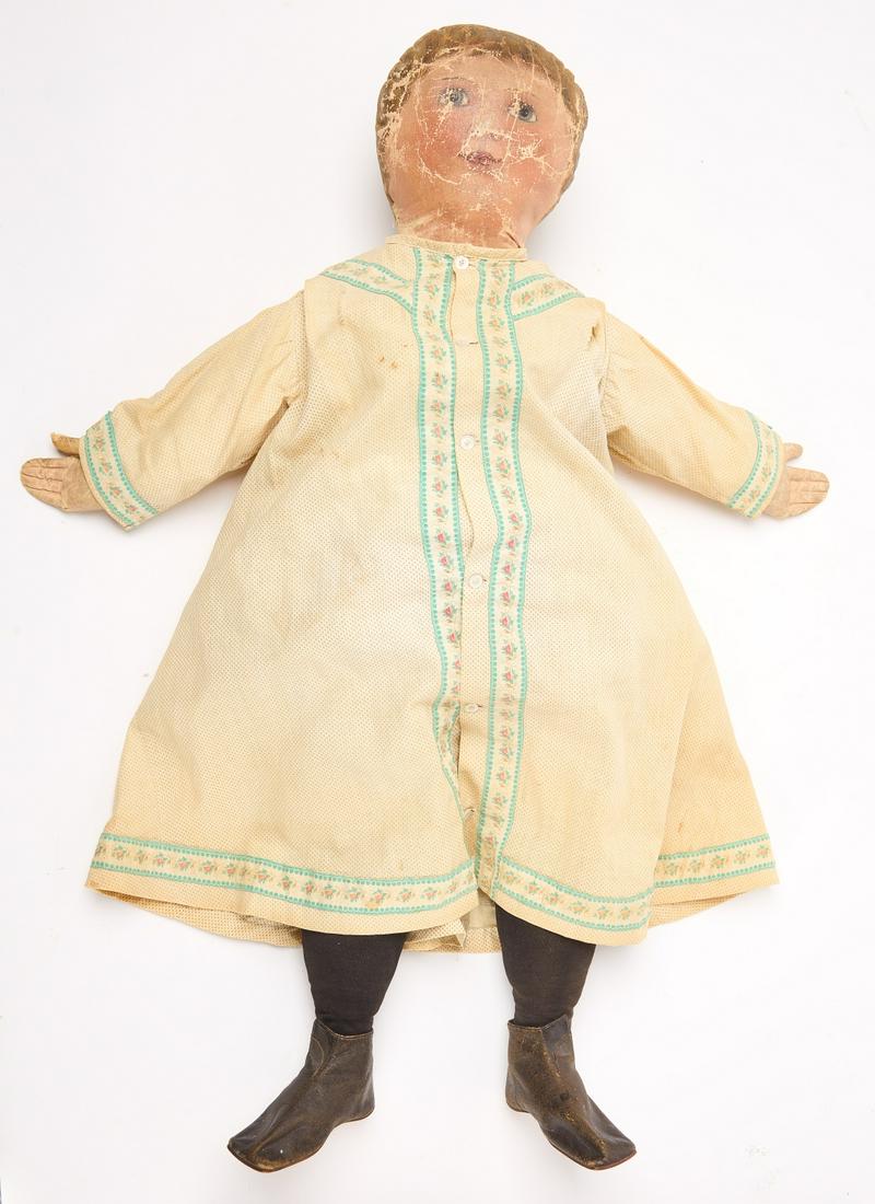 Large Early Painted Face Doll (1 of 4)