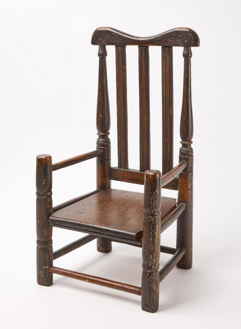 Early Child's Chair Banister back Arm Chair (1 of 5)