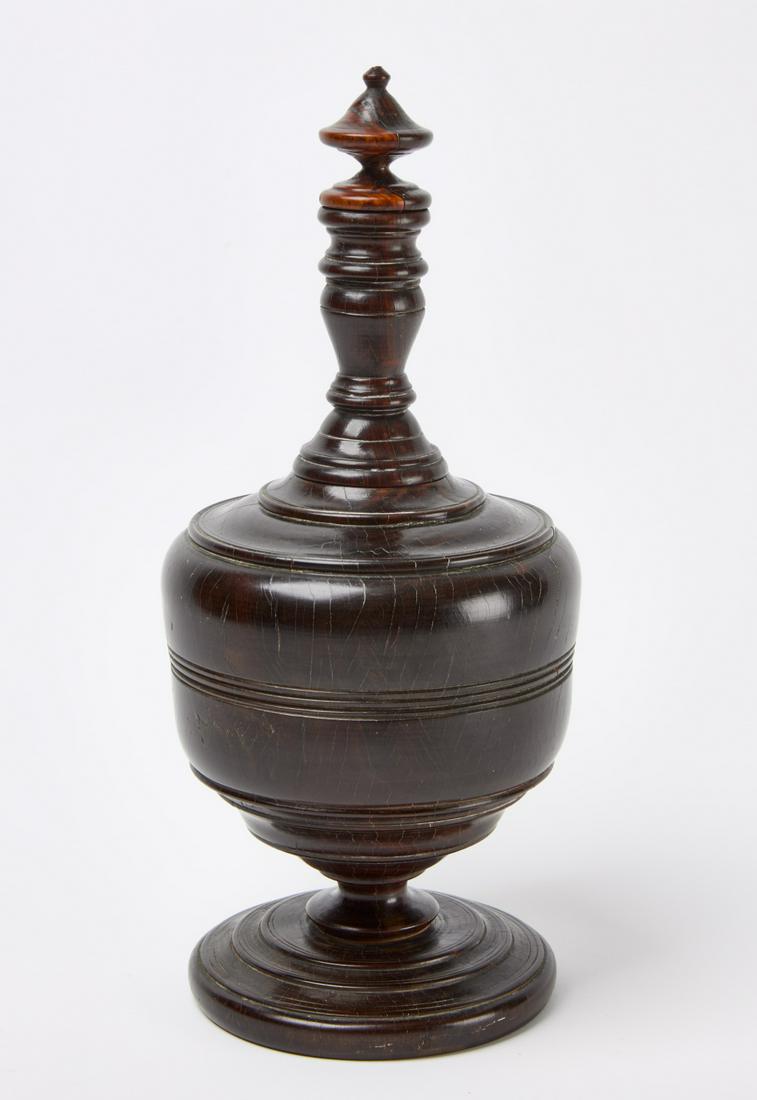 Lignum Vitae Carved Urn (1 of 3)