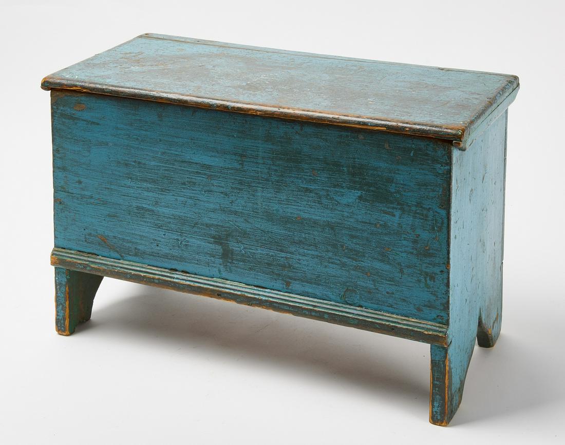 Miniature Blue Blanket Chest Auction