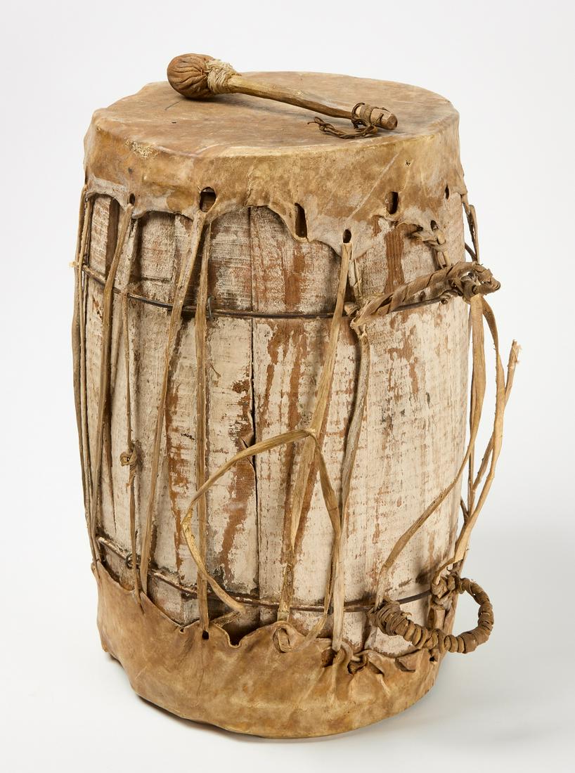 Pueblo Drum and Beater (1 of 3)