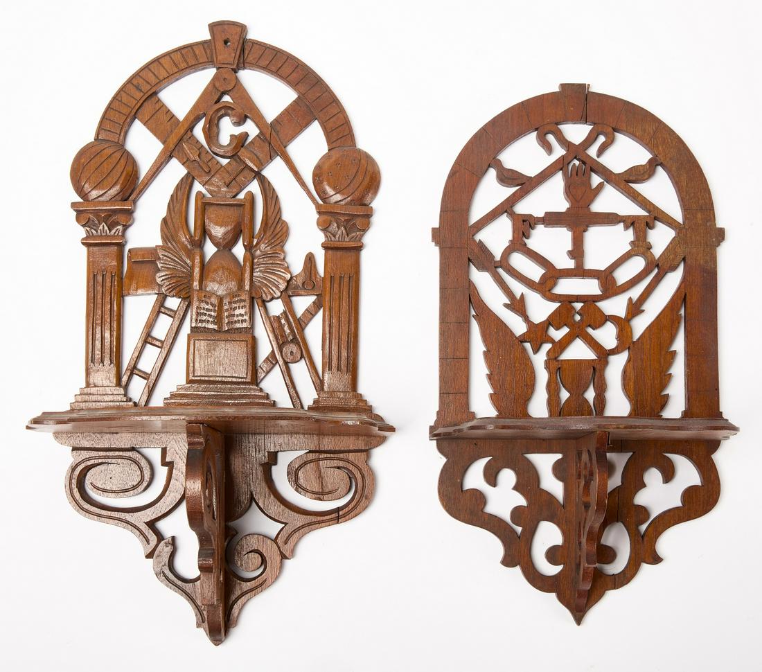 Wooden Odd Fellows Shelves (1 of 4)