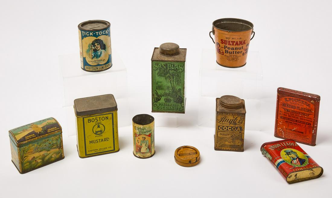 Lot of Country Store Tins (1 of 2)