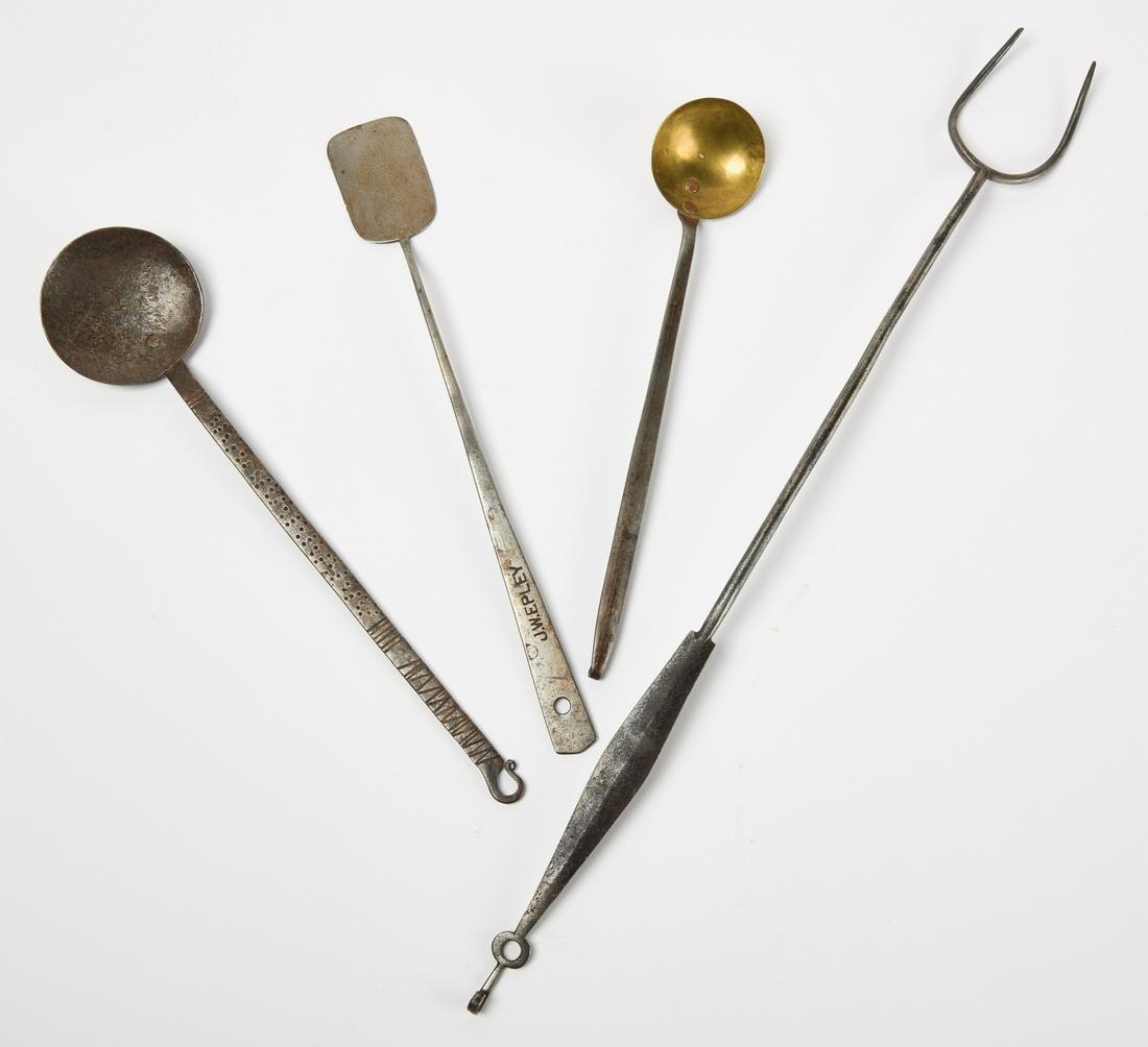 Four Pieces of Early Hearth Iron Utensils (1 of 3)