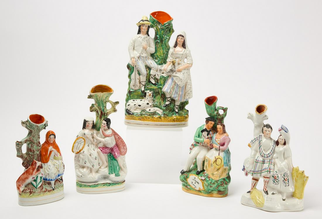 Five Pairs of Staffordshire Figures (1 of 3)