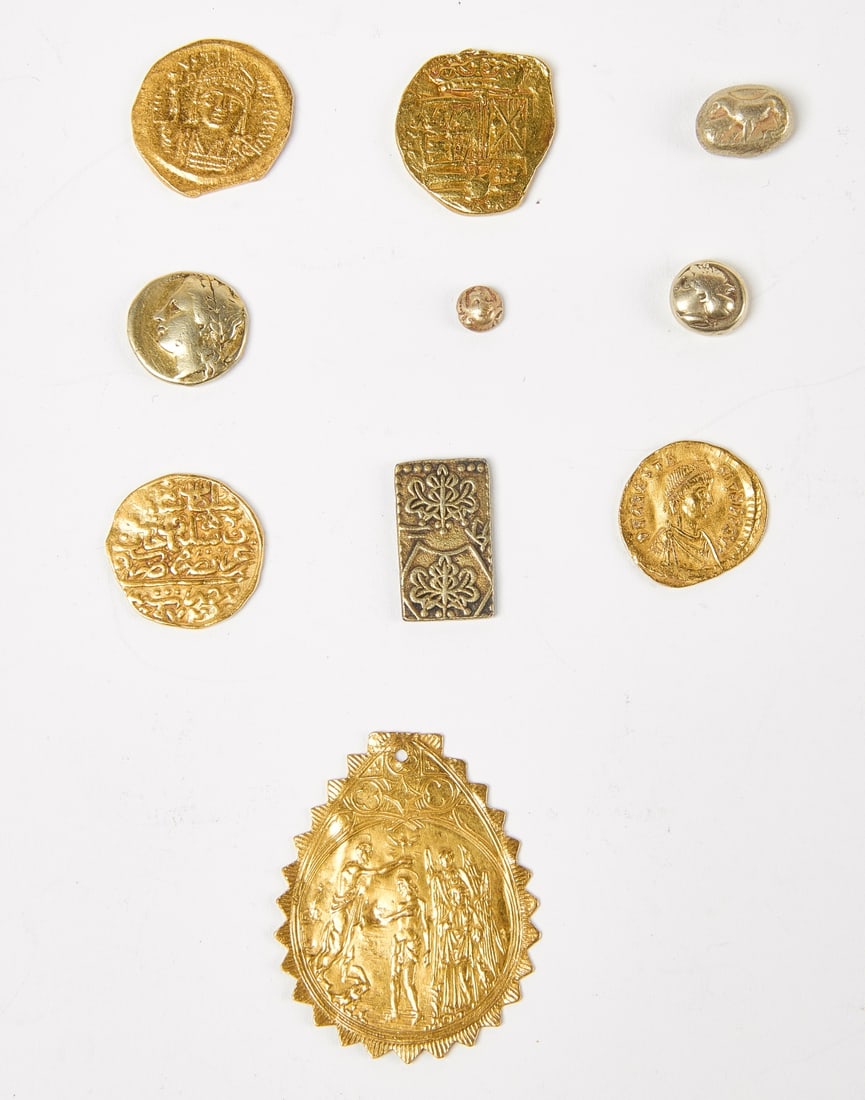 Ten Ancient Gold and Electrum Coins (1 of 2)