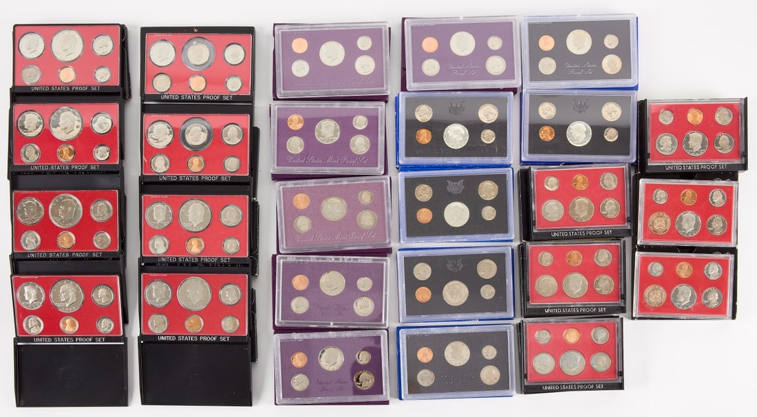 Twenty Six US Proof Mint Sets (1 of 4)