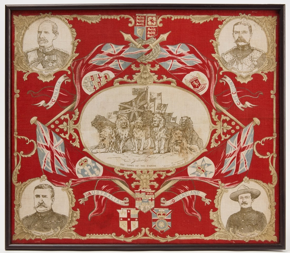 Framed Historic Textile - Australia Queensland (1 of 1)