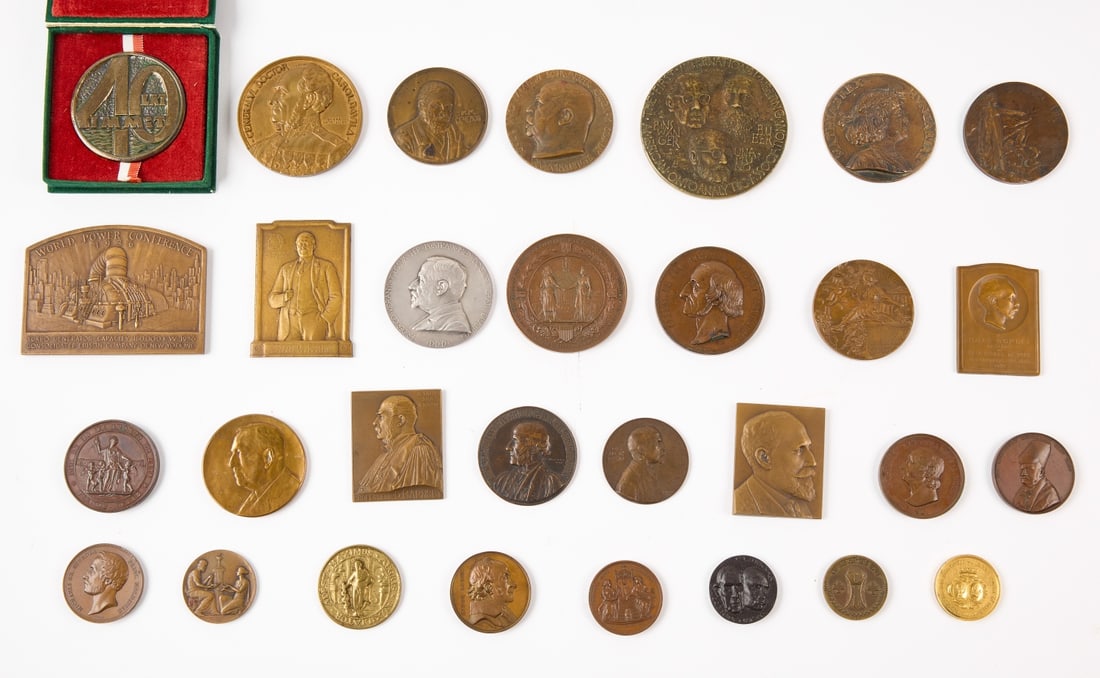 Lot of 30 World Bronze Medals (1 of 2)