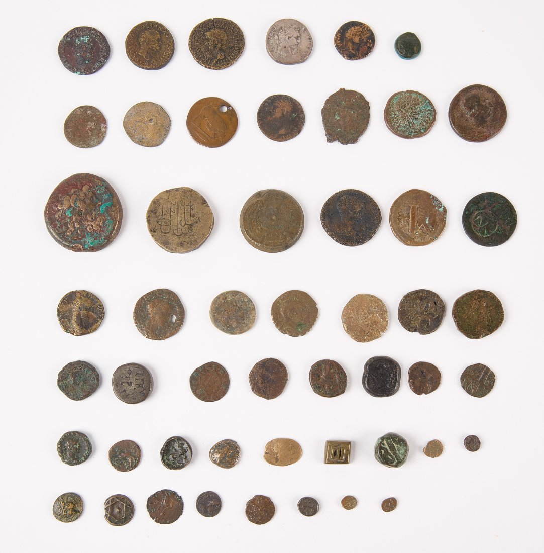 Fifty-One Bronze Ancient Coins (1 of 8)