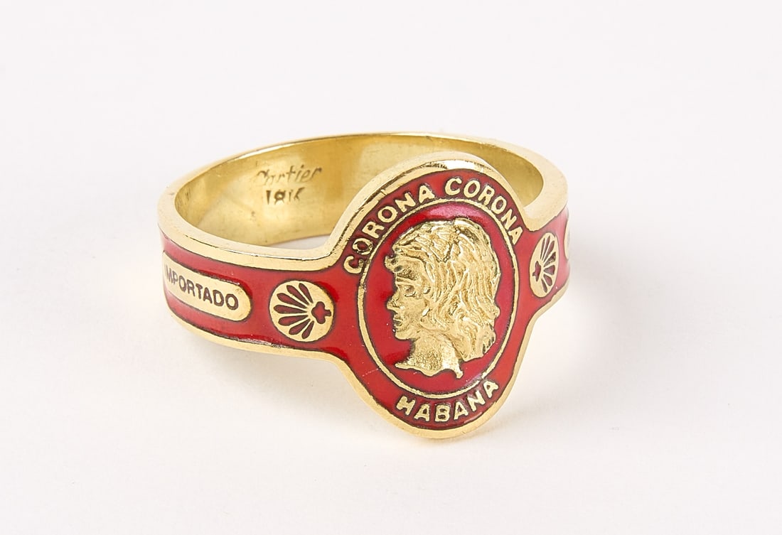 Cartier cigar shop band ring