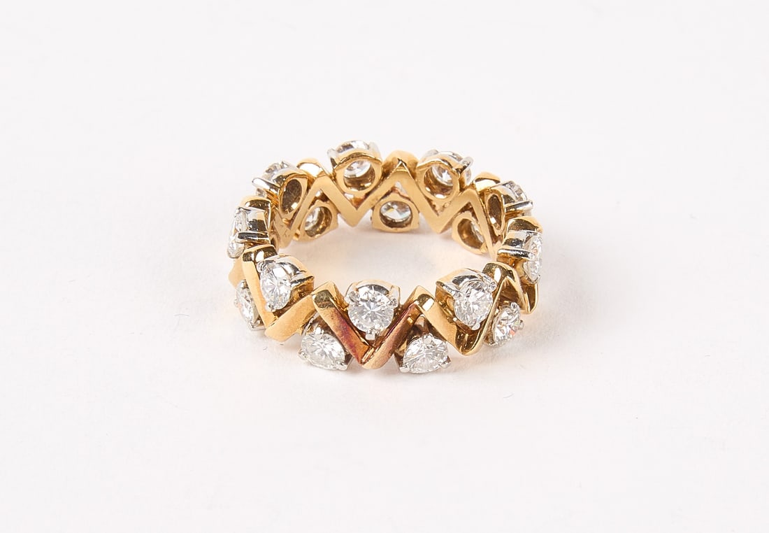 Diamond Eternity Band - Platinum and 18K Gold (1 of 3)