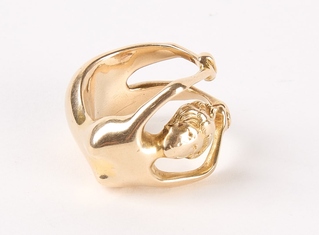 18K Yellow Gold Ring of Woman (1 of 3)