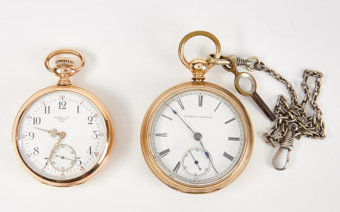 Two Antique American Pocket Watches One  14K (1 of 3)