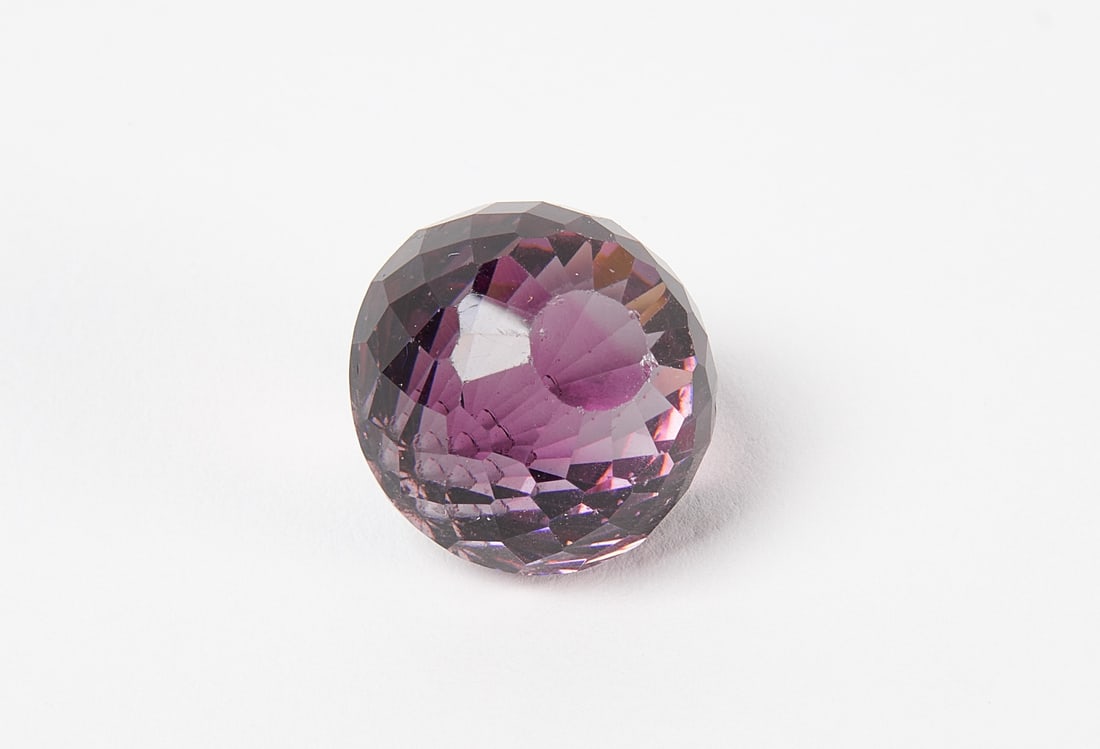 Round Bead Faceted Purple Tourmaline (1 of 2)