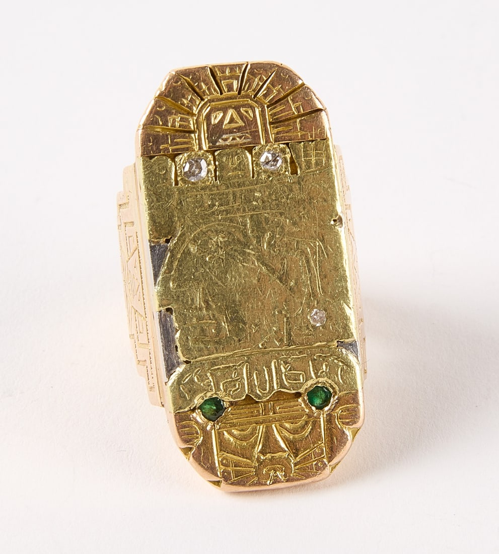 Davidia Peru 18K Gold Aztec Ring (1 of 3)